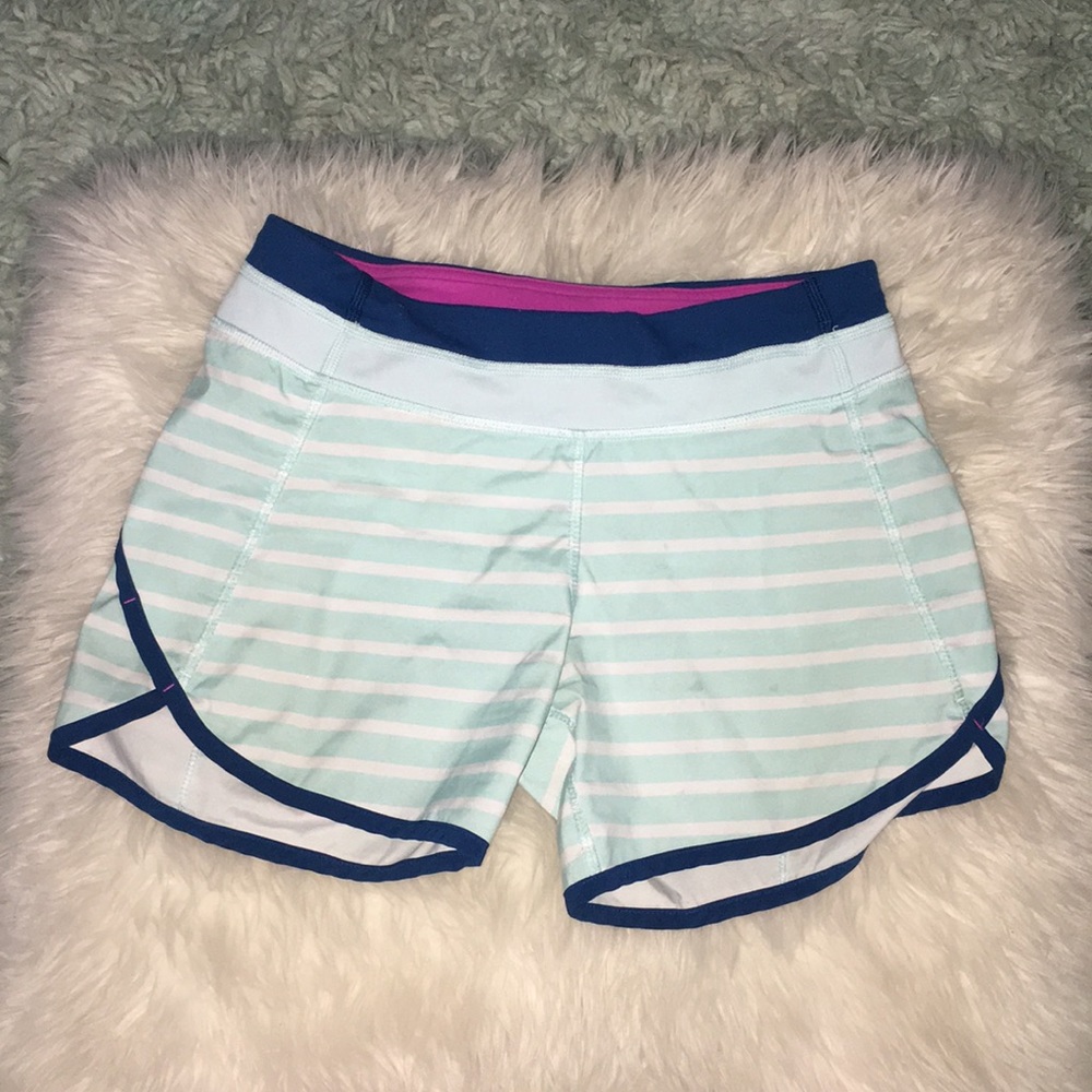 Blue striped ivivva shorts